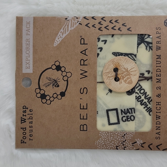 Bee's Wrap Food Wrap 1 Sandwich & 2 Medium Wraps - Picture 2 of 5